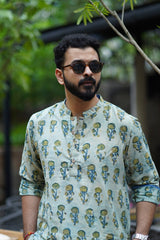 Gulzar : Blockprint Knee-Length Kurta