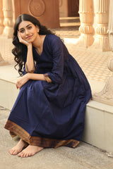 Leela Mangalgiri Deep Blue co-ord set