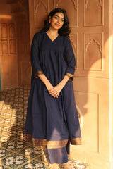 Leela Mangalgiri Deep Blue co-ord set