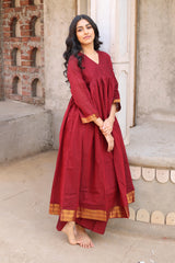 Meera Mangalgiri Deep Red co-ord set