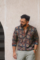 Kamal : Blockprint Short Kurta